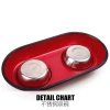 Wholesale special offer on dog bowls, double bowls, stainless steel anti-slip pet bowls, and lacquered pet food bowls Specification image